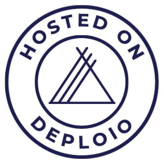 hosted on deploio sticker